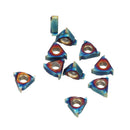 Drillpro 10pcs HRC45 Blue Nano 11IR A60 Carbide Insert Internal Threading Insert for Turning Tool