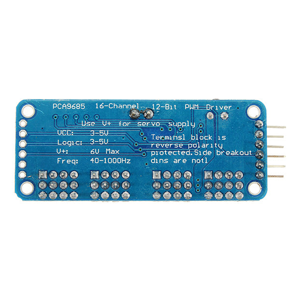 PCA9685 16-Channel 12-bit PWM Servo Motor Driver I2C Module