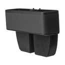 PU Car Seat Crevice Gap Storage Box Organizer Holder with Elbow Support Armrest Cushion Pedal