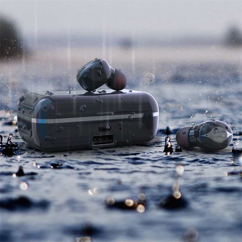 F9 TWS Dual bluetooth 5.0 Wireless Stereo Earphone IPX5 Waterproof Button Touch Auto Pair Gaming Headphone with 2000mAh Power Bank for Xiaomi