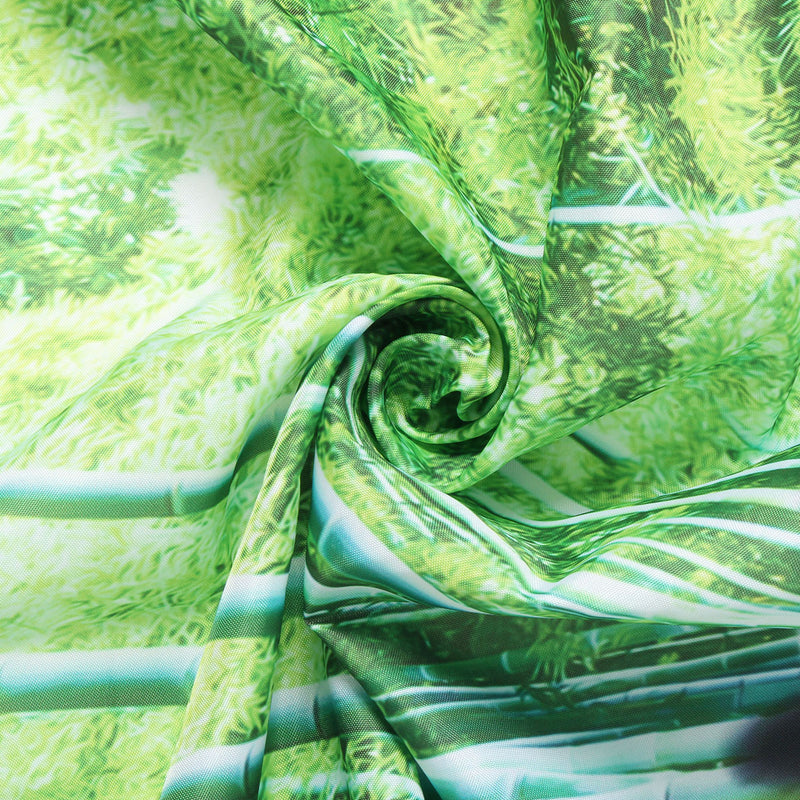 4Pcs Panda Bamboo Decor Non-Slip Rug Toilet Lid Cover Bath Mat Shower Curtain for Bathroom