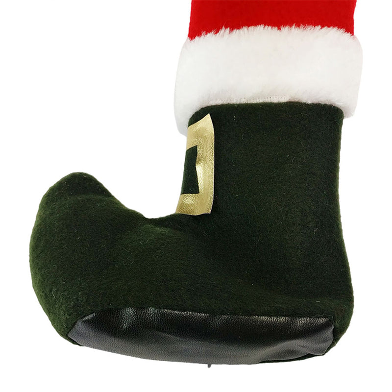 4Pcs Christmas Red Table Chair Legs Feet Sock Sleeve Cover Floor Protector Tables Leg Covers Party