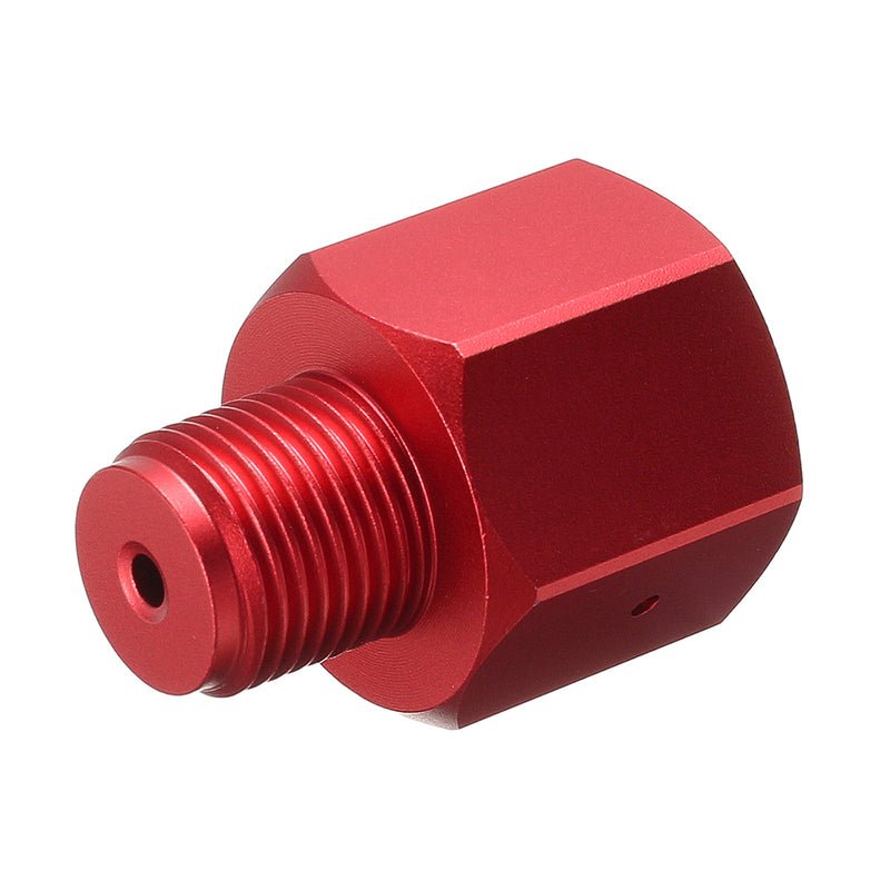Adapter Converts CO2 Tank to Standard 5/8-18 Male Female & W21.8 Fitting Fitting Red