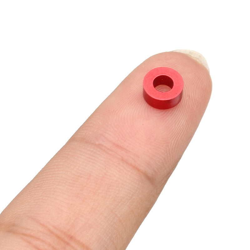 Suleve M3AN3 10Pcs M3 Thickening Flat Grommet Gasket Washer Spacer Multi-color Aluminum alloy