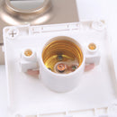 AC250V Gold Color Surface Mounted Square E27 Light Socket Bulb Adapter Lamp Holder for LED Lighting