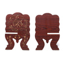 Quran Book Holder Stand Rihal Rehal With Decorations Wooden Small Bookshelf