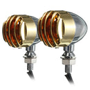 Motorcycle Bullet Turn Signal Blinker Light Indicator Amber For Harley Honda Yamaha