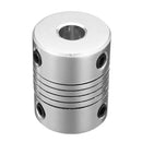 Machifit 6.35mm x 10mm Aluminum Flexible Shaft Coupling CNC Stepper Motor Coupler Connector