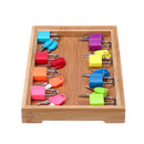 Montessori Locks and Keys with Bamboo Tray Practical Life Material Educational Toys for Children Preschool Learning Materials