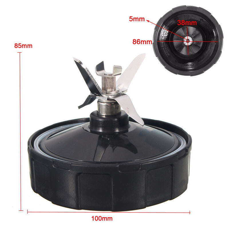7 Fins Blender Extractor Blade Replacement with Gasket Ring For Nutri Ninja 900W 1000W 1500W