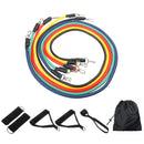 11Pcs Resistance Bands Practical Elastic Training Rope For Yoga Pilates Workout Natural Rubber Latex Fitness Resistance Bands Yoga Pull String