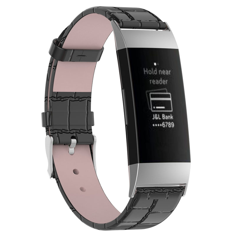 Bakeey Replacement Leather Watch Band Strap for Smart Watch Fitbit Charge 3