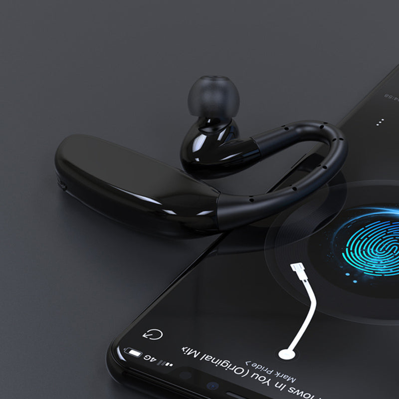 Single bluetooth 5.0 Dynamic Earphone Waterproof HiFi Large Capacity Hanging Headphone with Mic for Xiaomi Huawei