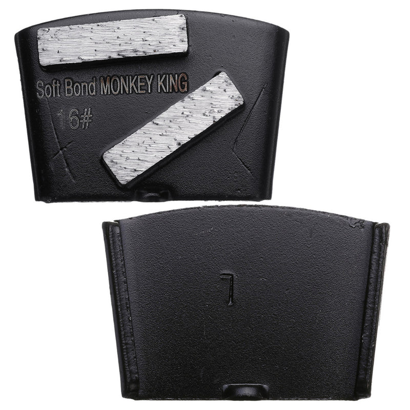 Soft Bond 16 Grit Trapezoid HTC Style Grinding Shoe Disc Plate Diamond Grinding Disc Pad Scraper For Grinder Concrete Floor Abrasive Tool