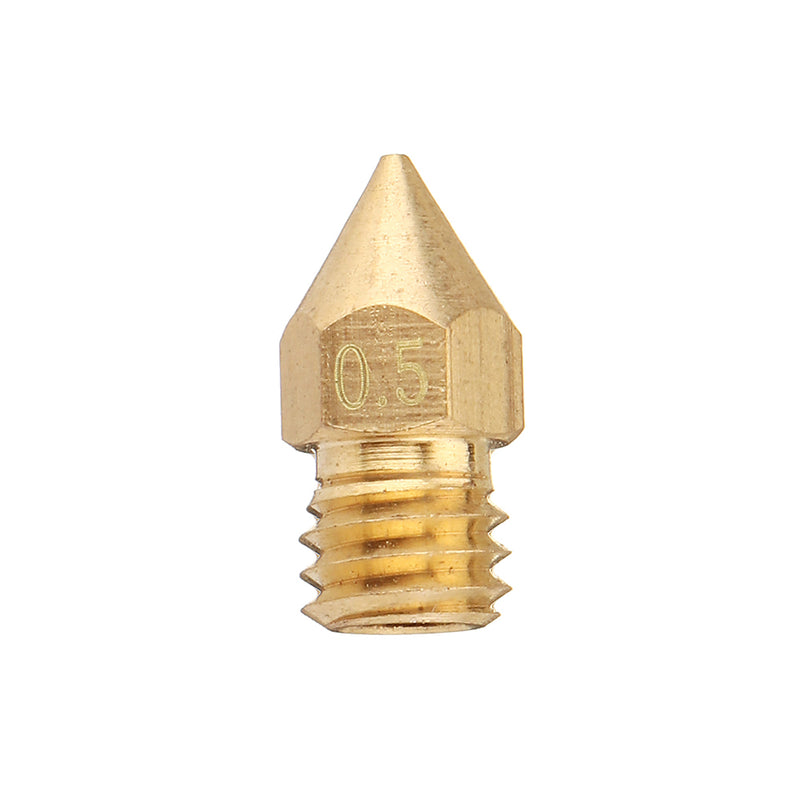 5PCS 3mm/0.5mm Copper MK8 Thread Extruder Nozzle For 3D Printer