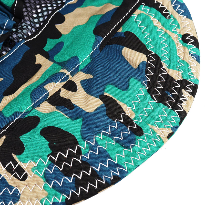 Adjustable Elastic Welding Welders Hat Cap Sweat Absorption Cotton Army Camouflage Summer