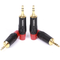 Choseal QD2008R 4Pcs Plug  Audio Connector 3.5mm Audio Plug Gold-plated Audio Cable Terminal