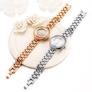 LVPAI P139 Casual Style Ultra Thin Design Women Bracelet Watch Full Steel Quartz Watches