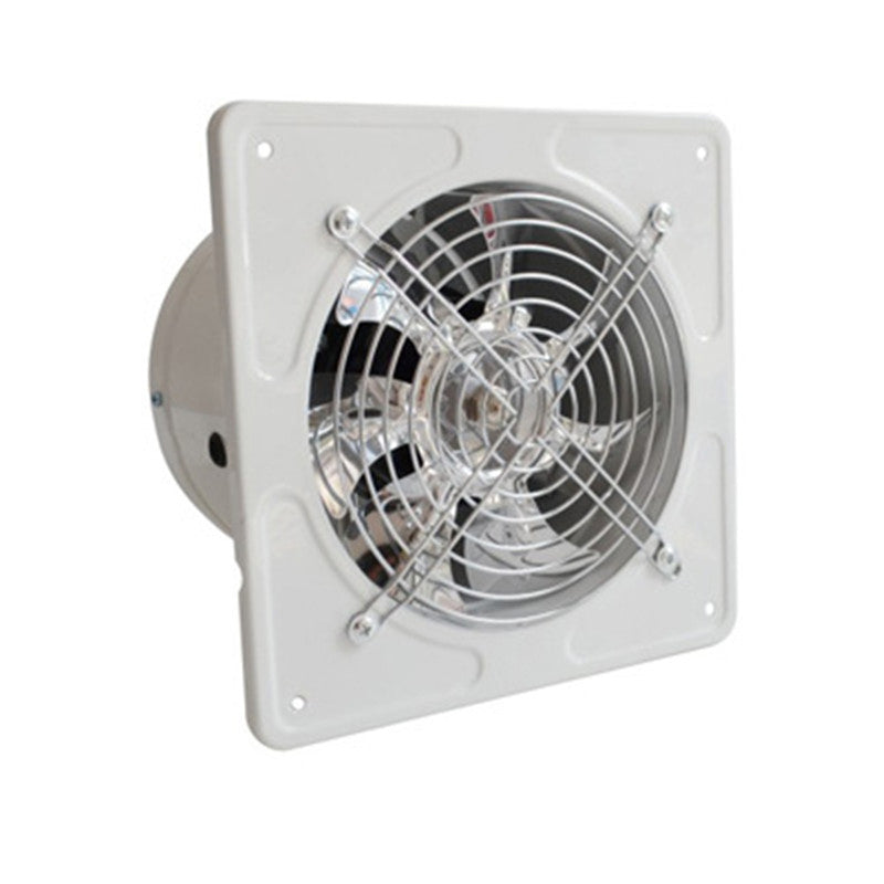 40W 6'' Exhaust Fan 6'' Exhauster Muffler Wall Mounted Low Noise Air Vent Ventilation