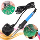 60W 220V Adjustable Temp Soldering Solder Iron Kit Wire Tips Stand Welding Tool