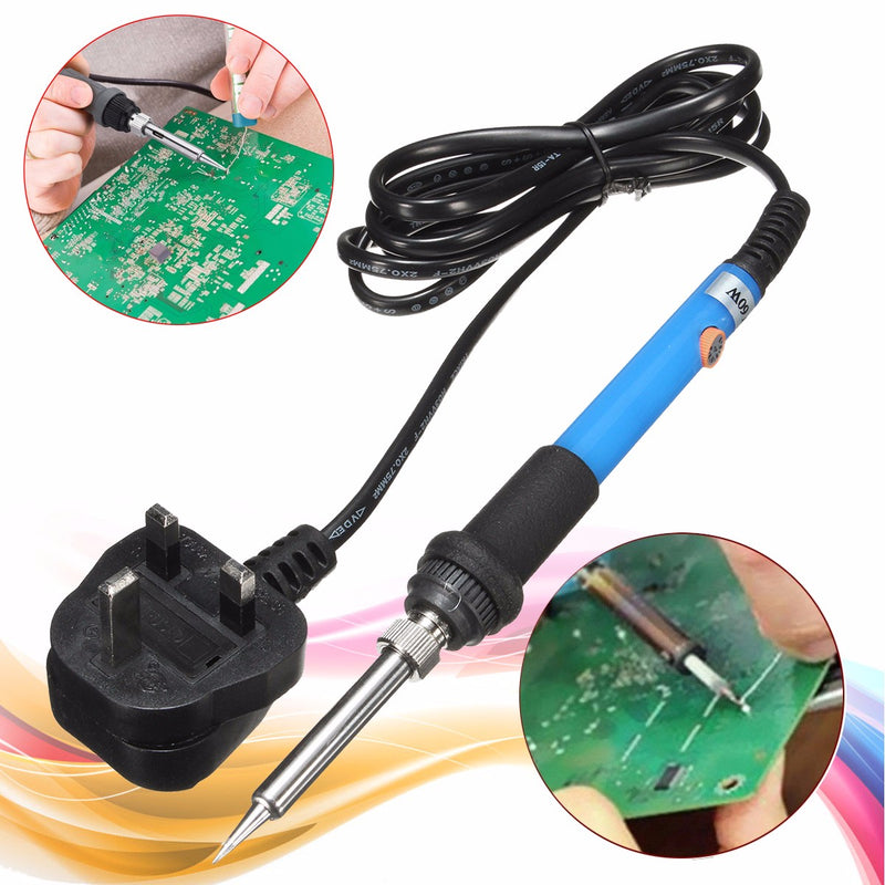 60W 220V Adjustable Temp Soldering Solder Iron Kit Wire Tips Stand Welding Tool