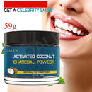 Natural Organic Activated Coconut Charcoal Teeth Whitening Powder Teeth Stains Removal Dental Care