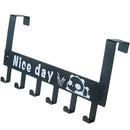 Carbon Steel Door Hook Organizer Rack Hanger Clothes Coat Towel Storage Holder