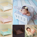 Newborn Baby Mini Wood Bed Detachable Wooden Photography Photo Prop For Shoot