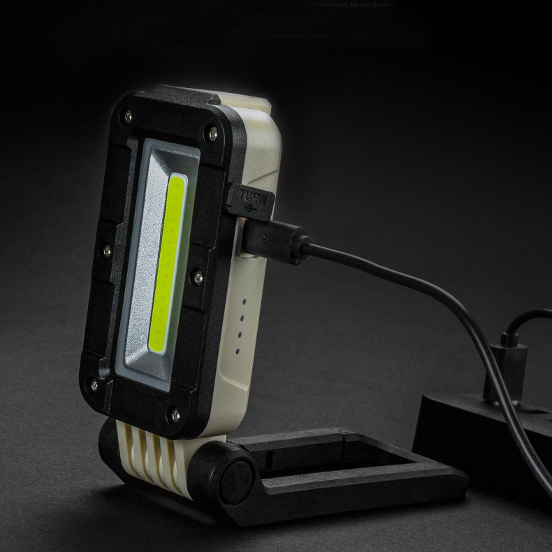 SUNREI V380 COB+LED LED Work Light USB Rechargeable EDC Flashlight 180 Folding Magnetic Tail Noctilucent