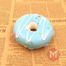 10cm Cute Donuts Big Bread Charms Kawaii Squishy Soft Bag Keychain Straps Decor
