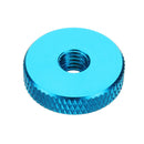 Suleve M6AN2 10Pcs M6 Knurled Thumb Nut w/ Collar Screw Spacer Washer Aluminum Alloy Multicolor
