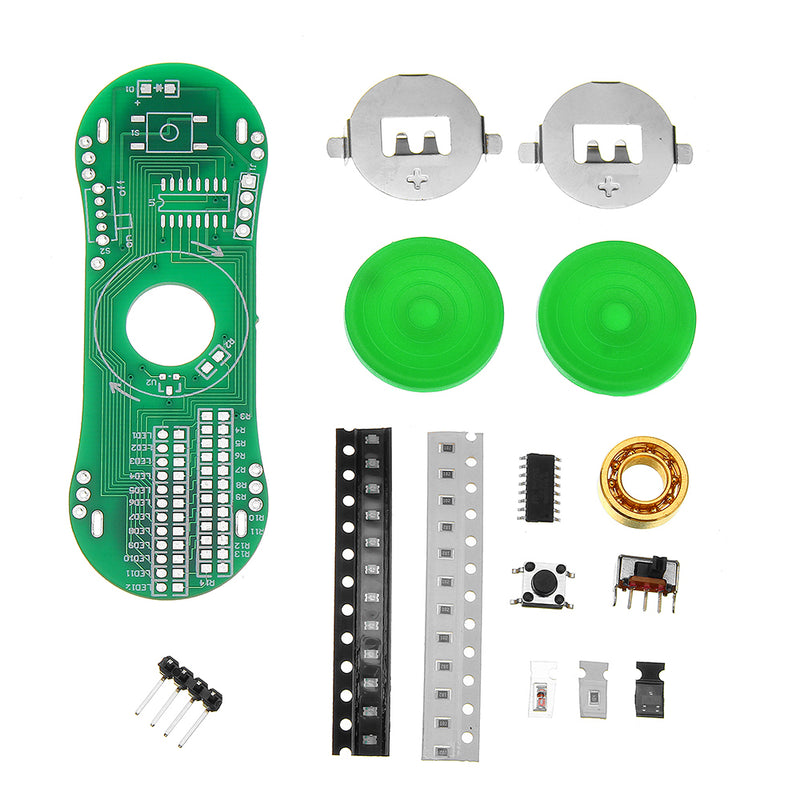DIY LED Luminous Fingertip Gyroscope Kit Rotating Finger Gyro Display Text Pattern Electronic Production Kit