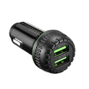 INSMA Dual Port QC3.0 (18W+18W) Multifunction Car Charger