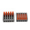Excellway 60Pcs 2/3/5 Holes Spring Conductor Terminal Block Electric Cable Wire Connector