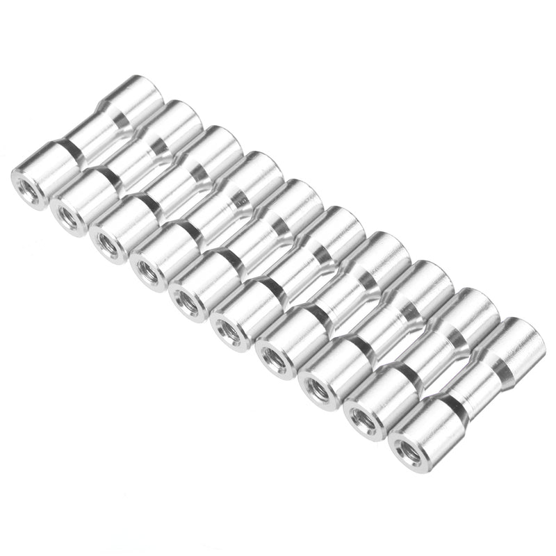 Suleve M3AS14 10Pcs M3 30mm Aluminum Alloy Standoff Spacer Round Column MultiColor Smooth Surface