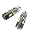 Pair Error Free Canbus Xenon White T10 5730 W5W Lamp LED Bulbs Car Eyelid Lights