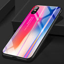 Bakeey Laser Gradient Tempered Glass Protective Case For iPhone XR/XS/XS Max