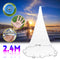 ZANLURE 2.4M Fishing Net Nylon Monofilament Mesh Gill Easy Throw Casting Fishing Tool Fishing Net