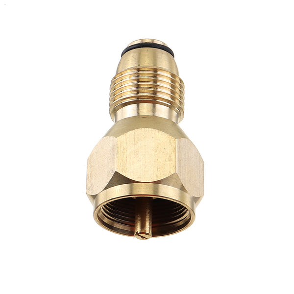 Brass Propane Refill Adapter Lp Gas 1 Lb Cylinder Tank Coupler Heater Camping