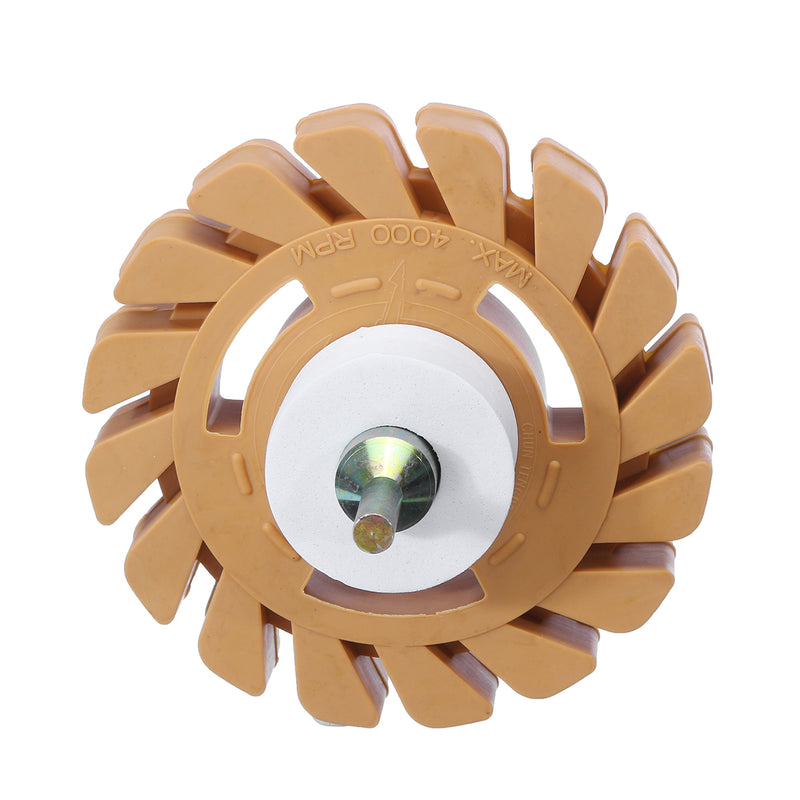 3.5/4 Inch Car Pneumatic Degumming Plate Paint Removal Rubber Wheel Decal Remover Eraser Wheel