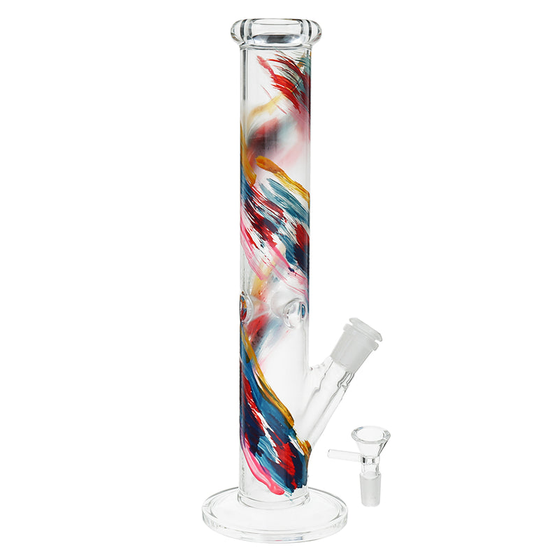 Smoke H-ookah Water Glass B-ong Joint T-obacco Pipe Glassware 30cm