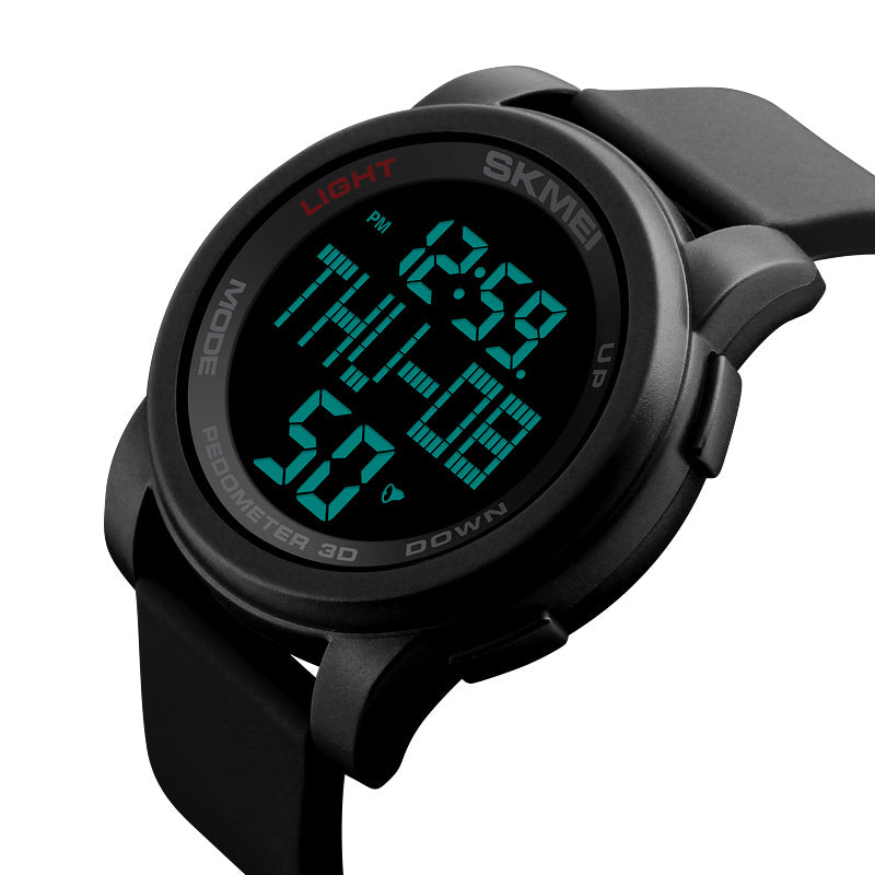 SKMEI 1317 Digital Watch Pedometer Calorie Tracking Men LED Countdown Sport Watches