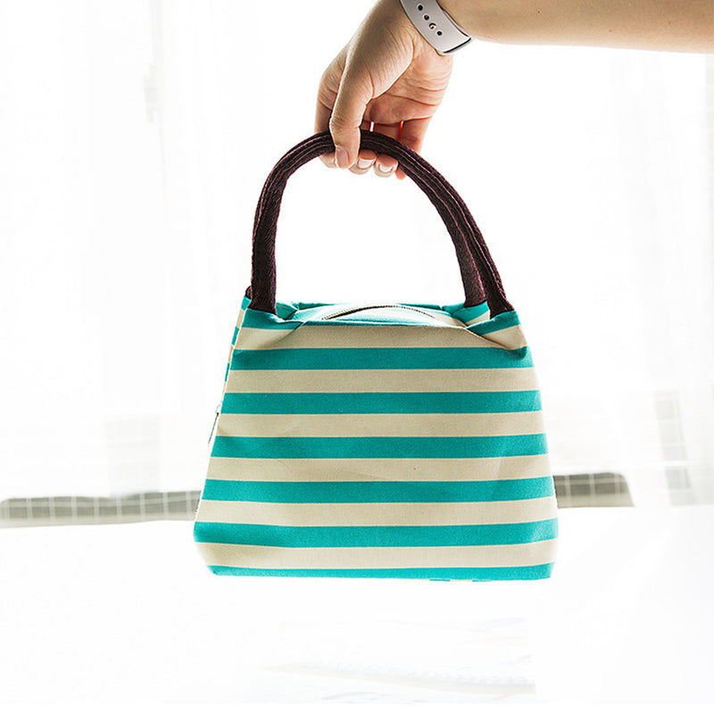 Oxford Lunch Bag Tote Bag Cooler Insulated Handbag Zipper Storage Containers