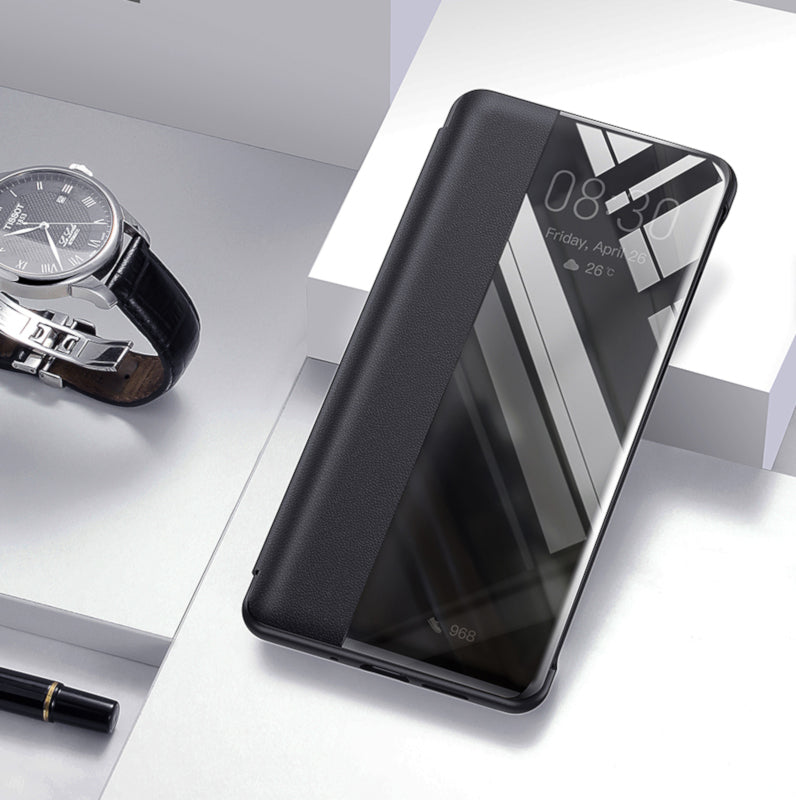 Bakeey Huawei P30 Pro Flip Smart View Window PU Leather Full Cover Shockproof Protective Case