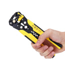DANIU Multifunctional Yellow Automatic Wire Stripper Crimping Plier Terminal Tool for Cutting Stripping Wire Cable