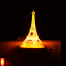 3D Eiffel Tower Induction Control Plug In LED Night Light Desk Table Lamp