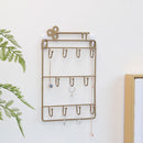 Home Kitchen Vintage Key Hook Metal Wire Rack Magazine Coat Holder Rack
