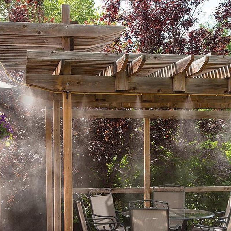 18M Misting System Water Sprinkler Hose Outdoor Mist Cooling Humidifier Spraying Tool