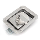 2Pcs Stainless Steel Paddle Door Lock Handle Truck Box Trailer Latch With Key