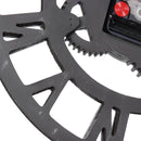 3D Gear Large Wall Clock Vintage Retro Roman Numerals Silent Sweep Non-ticking